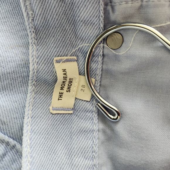 Madewell The Momjean Short High Rise Cutoff Denim Shorts Light Blue 28 - Picture 8 of 8